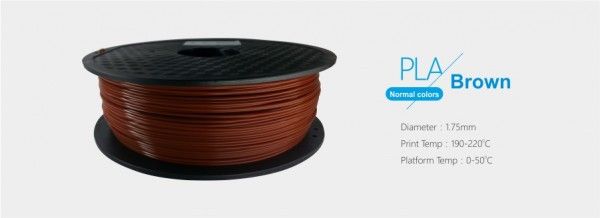 3D FILAMENT 1,75mm PLA Barna /1 kg-os tekercs/