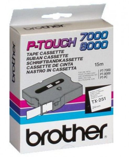 Brother TX251 szalag (Eredeti) Ptouch