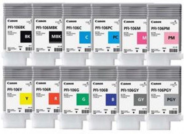 Canon PFI106 Yellow Cartridge