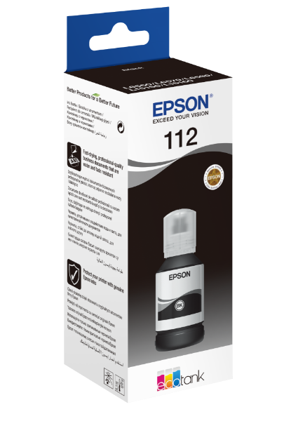 Epson T06C1 Tinta Black 127ml No.112 (Eredeti)