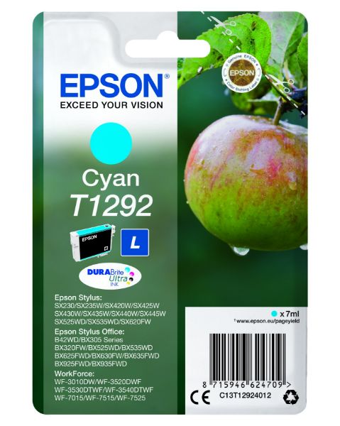 Epson T1292 Patron Cyan 7ml (Eredeti)