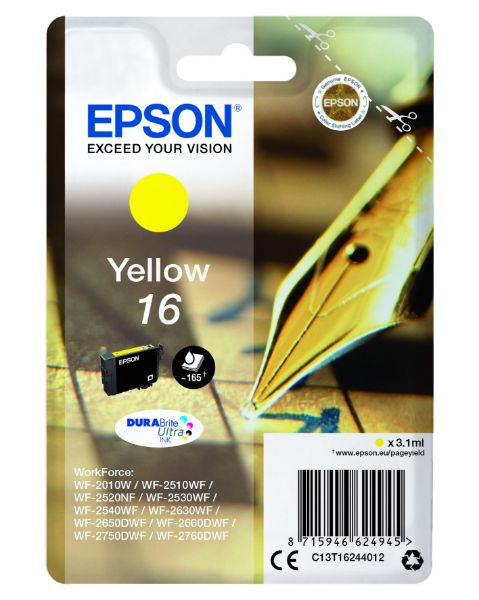 Epson T1624 Patron Yellow 3,1ml 16 (Eredeti)