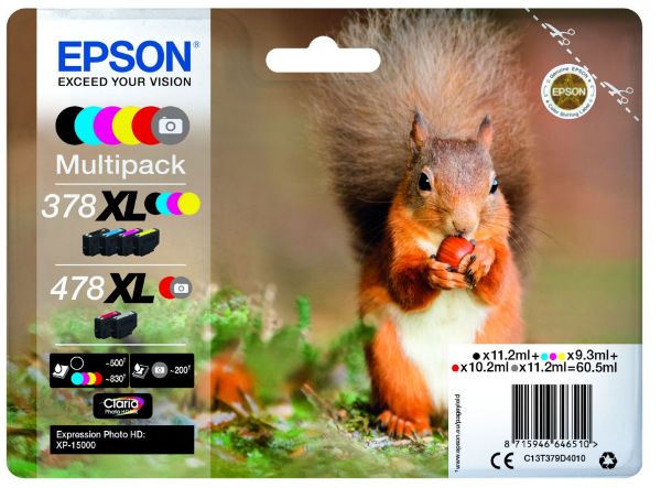 Epson T379D Patron Multipack 378XL + 478XL (Eredeti)