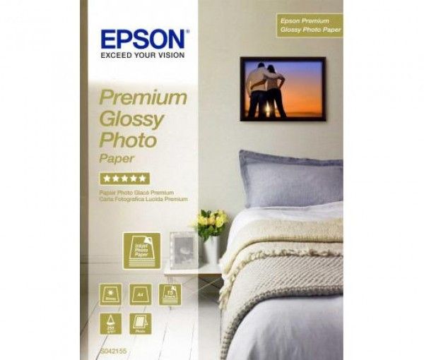 Epson A/4 Prémium Fényes Fotópapír 2x15lap 255g (Eredeti)