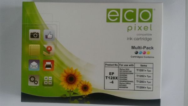 EPSON T1285 Multipack  4 db-os ECOPIXEL BR (For use)