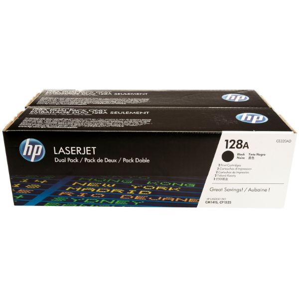 HP CE320AD Toner Black 2x2k No.128A (Eredeti)