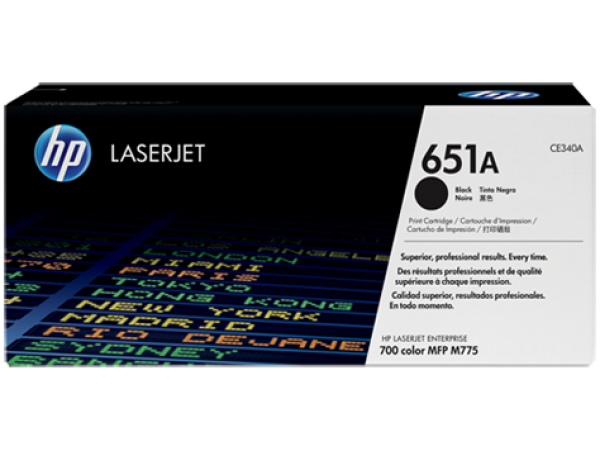 HP CE340A Toner Black 13,5k No.651A (Eredeti)