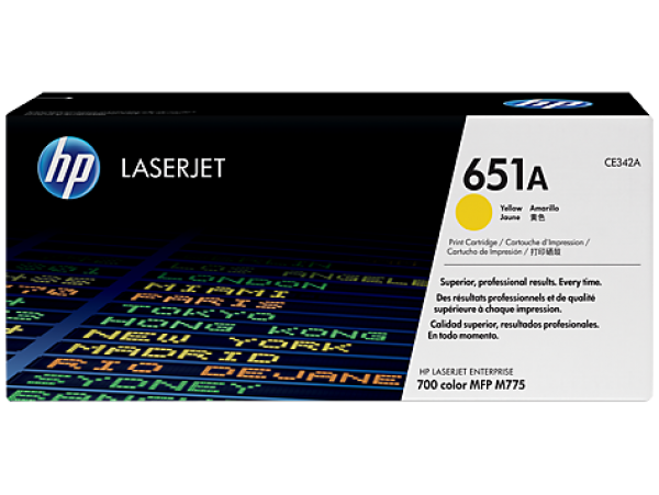 HP CE342A Toner Yellow 16k No.651A (Eredeti)