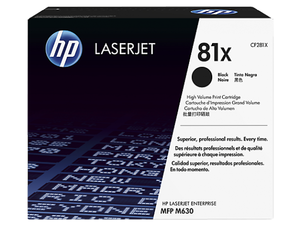 HP CF281X Toner Black 25k No.81X (Eredeti)