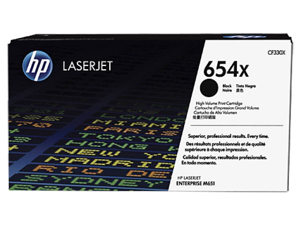 HP CF330X Toner H.Yield Bk 20,5k No.654X (Eredeti)