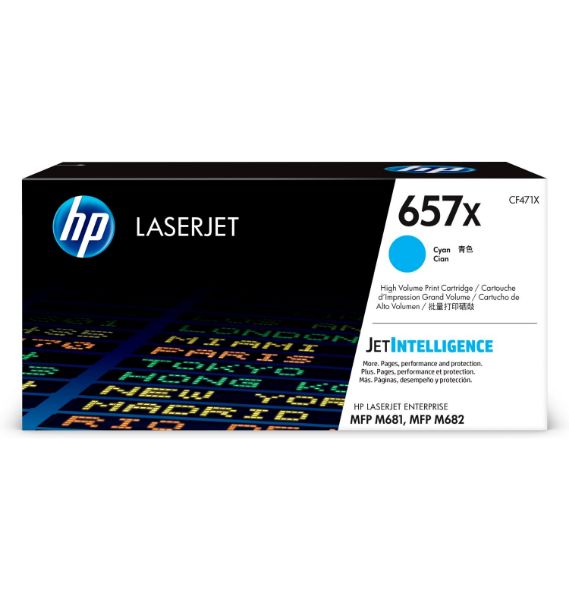 HP CF471X Toner Cyan 23k No.657X (Eredeti)