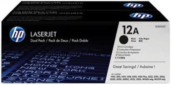 HP Q2612AD Toner Black 2x2k No.12AD (Eredeti)