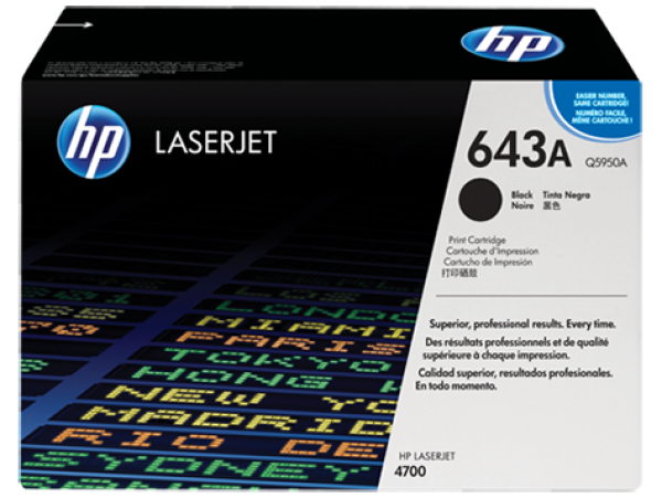 HP Q5950A Toner Black 11k No.643A (Eredeti)