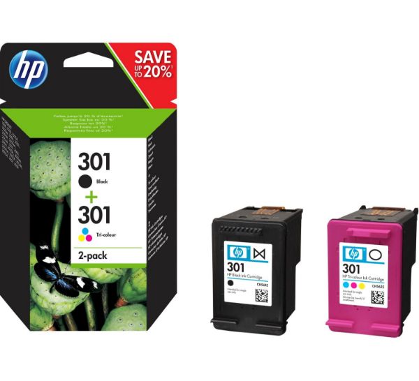 HP 301 Ink Cartridge Combo 2-Pack N9J72AE (Eredeti)