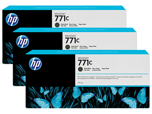 HP B6Y31A Patron Matt Black 775ml No.771C (Eredeti)