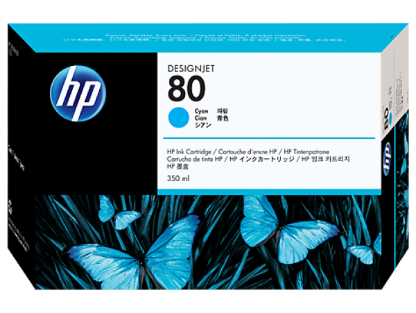 HP C4846A Patron Cyan 350ml No.80 (Eredeti)