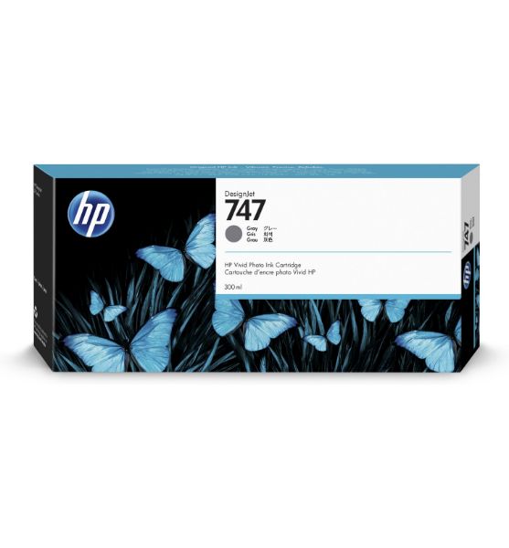 HP P2V86A Patron Gray 300ml No.747 (Eredeti)