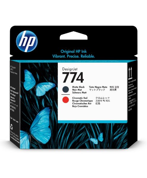 HP P2V97A Pr.head Bk/Chromatic Red No.774 (Eredeti)