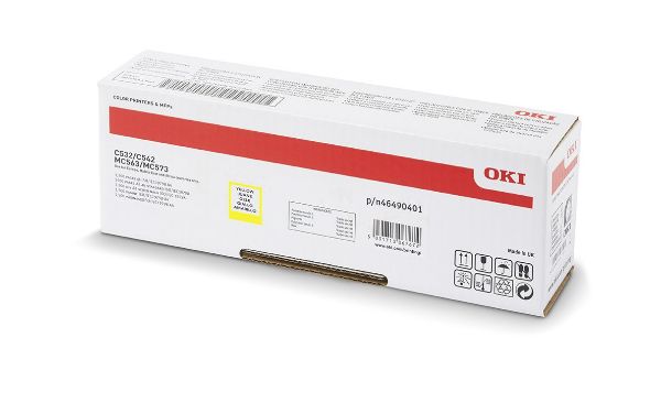 Oki C532/C542 Toner Yellow 1,5K (Eredeti)