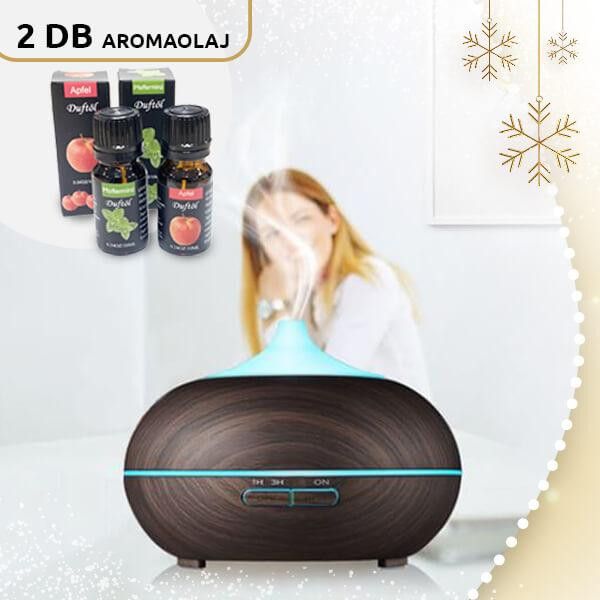 Ariasana légpárásító sötétbarna + 2db aromaolaj