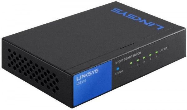 LINKSYS Switch LGS105-EU 5-Port Gigabit üzleti, asztali